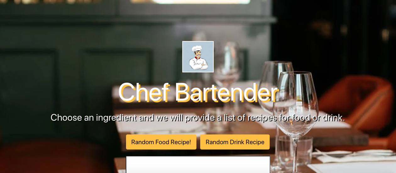 group project chef Bartender